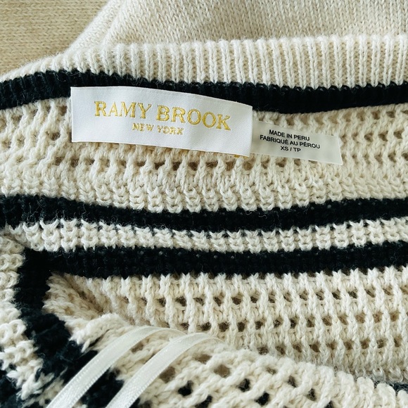 Ramy Brook Crochet Knit Halter Midi Dress 1960s Style Resort Wear Size XS - Picture 4 of 7